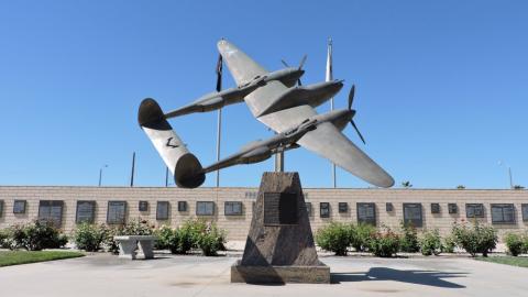 P-38 Lightning Statue