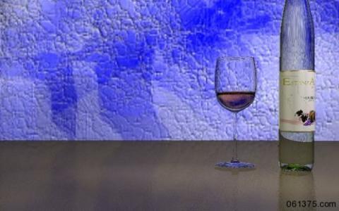 Estansa Wine - Model done for fake website for class in college